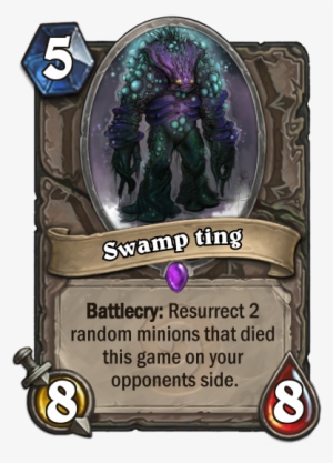 Swamp Thing, A Card With A Drawback - Hallow's End Hearthstone Hero Costumes