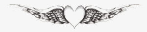 Contact - Heart With Wings Drawing Transparent