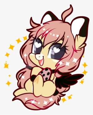 Snow Angel, Chibi, Colored Wings, Commission, Female, - Cartoon