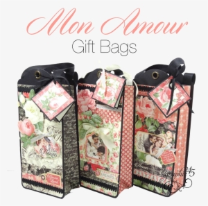 Try These Graphic 45 Mon Amour Gift Bags - Paper Craft