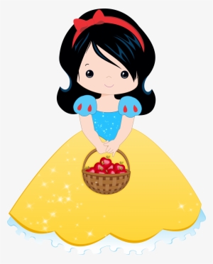 Disney Princess Snow White Clipart - Branca De Neve Cute Png
