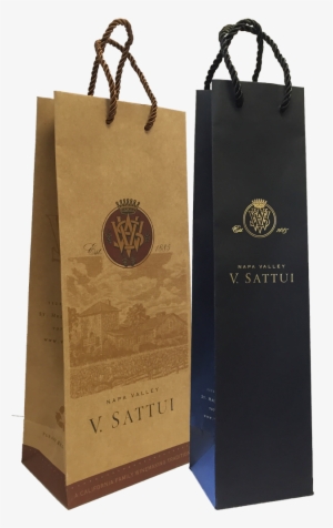 Logo Bottle Gift Bags Png Winery Gift Bags - Box