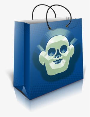Png Blank Background Skull Giftbag - Smile
