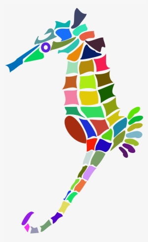 This Free Icons Png Design Of Prismatic Stylized Seahorse