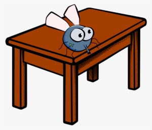 Fly On A Table - Cartoon Image Of A Table