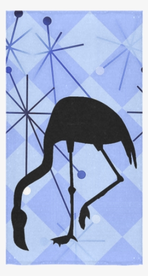 Midcentury Modern Atomic Starburst Retro Diamond Flamingo