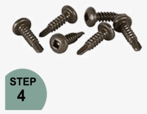 Regal Rail Ceramic Screws - Classic 50 Count 0.75-in Pan-head Painted White Square-drive
