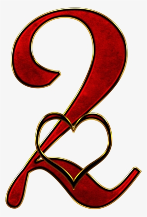 San Valentín Número - Gambar Angka Nomor 2
