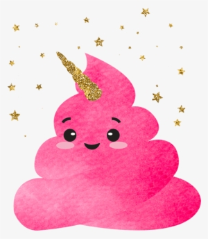 Red Glitter Poop - Clip Art