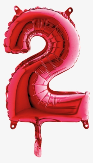 5 Palloncini Mylar Rossi 14" Numero - Balloon Number 20 Blue