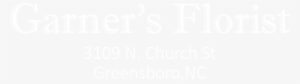 Garner's Florist - White Bullet Points Png