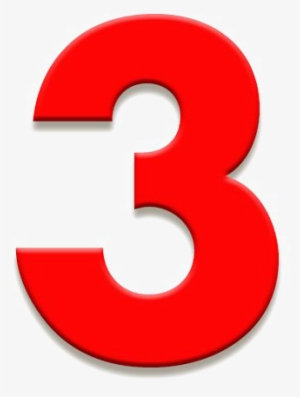 Number 3 Png Download Image - Number 3 In Red - 600x600 PNG Download ...