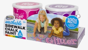 Purple -  -  - Roseart Washable Sidewalk Chalk Paint (2 Count), Glitter