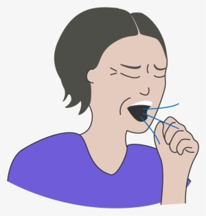 Chest Pain, Coughing Or Wheezing - Cough Cartoon Png