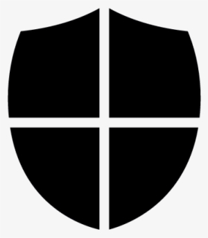 Shield Little Shape With A Cross Vector - Logo