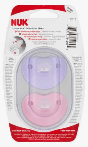 Nuk Design Shield Silicone Orthodontic Pacifier, Set - Nuk