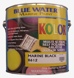 Blue Water Marine Bottom Paint, For Alum Boats, Black, - Blue Water Mega Gloss Polyurethane, Gallon