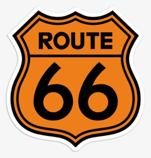 Car & Motorbike Stickers - Route 66 Clipart Png
