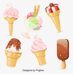 Postre Helado De Dibujos Animadoscrema Ice Cream El - Ice Cream