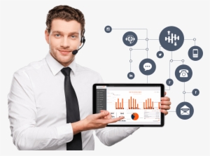 Powerful And Affordable Cloud-based Call Center Software - Call Center Banner Background