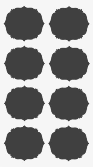 Floral Scallop Chalkboard Labels - Dalle Anti Vibration Leroy Merlin