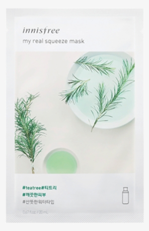 My Real Squeeze Mask [tea Tree] 20ml - Innisfree Mask Tea Tree
