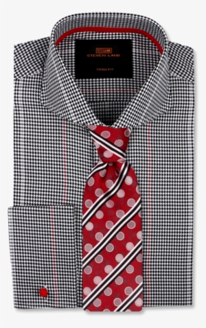 Woven Houndstooth Pattern - Poszewka Księżyc 83d Romby Czarno Białe