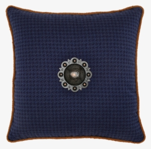 Elaine Smith Houndstooth Midnight Toss Pillow