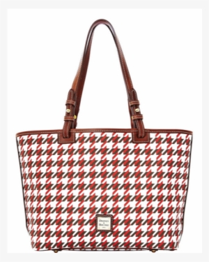 Dooney & Bourke Houndstooth Small Tote - Dooney Bourke Zip Top East West Shopper Shoulder Bag