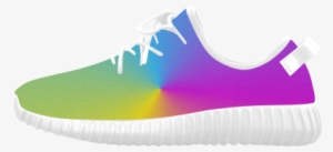 Pastel Rainbow Sunburst Grus Women's Breathable Woven - Sneakers