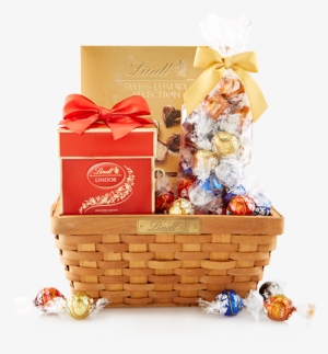 Lindt Thank You Gift Basket - Lindt Lindor Truffles, Milk Chocolate - 5.1 Oz