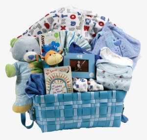 Lullaby Baby Gift Basket With Ribbon - Hamper