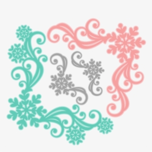 Snowflake Flourish Set Svg Scrapbook Cut File Cute - Cute Scrapbook Corner Png