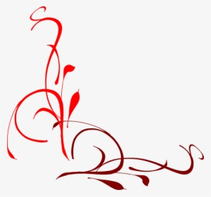 Corner Flourish Pink Clip Art At Clker - Vines Clip Art