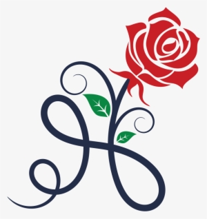 Rose Flower Border Clipart Black And White