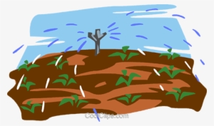 Irrigation, Watering Crops Royalty Free Vector Clip - Irrigation Clip Art