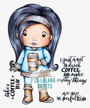 Store Search - La-la Land Cling Stamps 4.5 Inchx3.5 Inch-coffee Break
