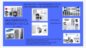 Venta De Repuestos Y Servicio Tecnico Para Linea Blanca - Technique