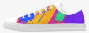 Groovy Paint Brush Strokes With Music Notes Aquila - Skate Shoe