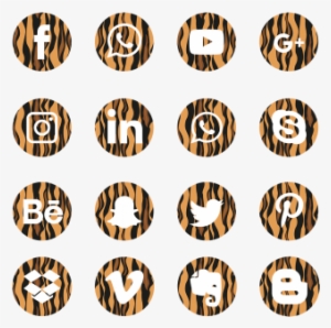 Social Media Icons Set Logo Símbolosocial Medios De - Social Media Icons Gray Png
