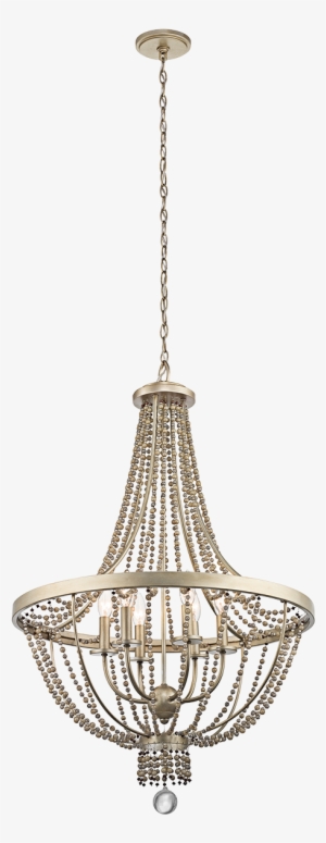 Loading Zoom - Kichler Sterling Gold Birkdale 6 Light 1 Tier Chandelier