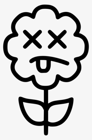 Dead Flower - - Jarron Para Colorear Con Una Flor