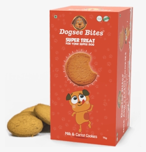 Milk Carrot Dog Cookies - Dogsee Bites Healthy Cookies For Dogs; Milk