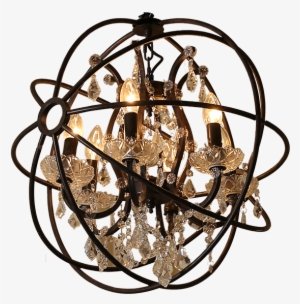 Round Black Chandelier - Chandelier