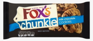Foxs Chunkie Milk Chocolate Cookies 180g - Fox's Chunkie Extremely Chocolatey Cookies
