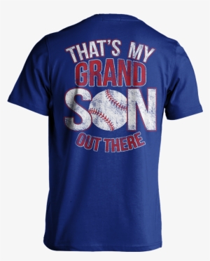 Awesome Baseball Grandson - That's My Grandson Out There Baseball T Shirt Baseball