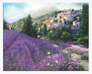 Lavender Field Canvas Painting