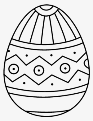 Dibujo De Huevo De Pascua Estampado Para Colorear - Huevos De Pascua Para Pintar