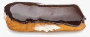 Chocolate Long John W Cream - Long Chocolate Donut