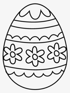 Dibujo De Huevo De Pascua Floral Para Colorear - Desenho De Ovo De Pascoa